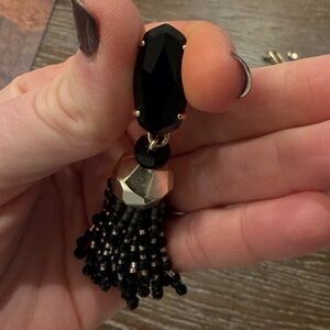Kendra Scott black tassel earrings